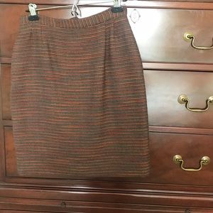 Vintage tweed wool fully lined skirt circa 1980
